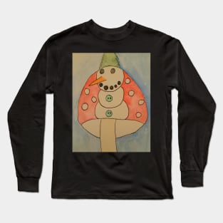 Amanita Snowman Long Sleeve T-Shirt